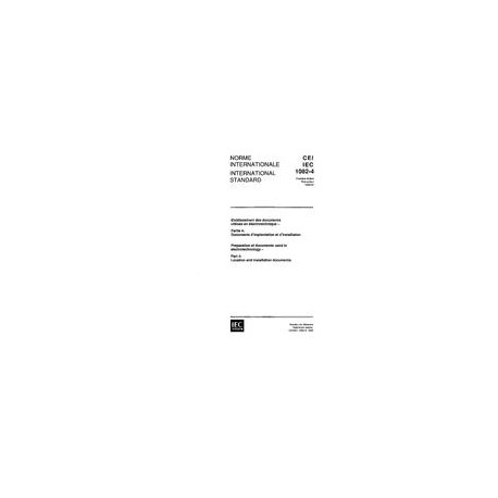 IEC 61082-4 Ed. 1.0 b:1996
