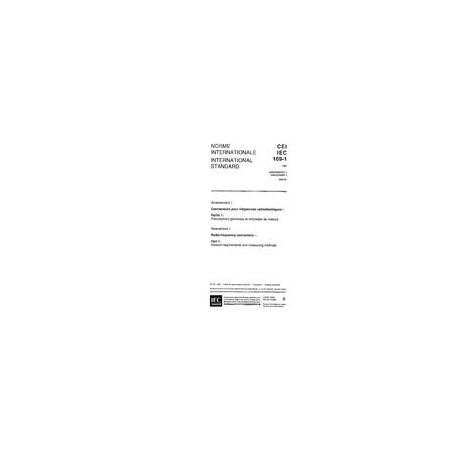 IEC 60169-1 Amd.1 Ed. 2.0 b:1996