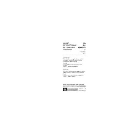 IEC 60835-2-8 Amd.1 Ed. 1.0 b:1996