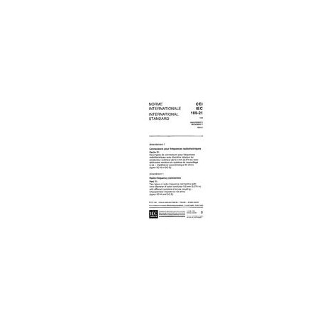 IEC 60169-21 Amd.1 Ed. 1.0 b:1996