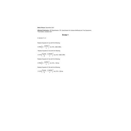 API Spec 17D Errata 1