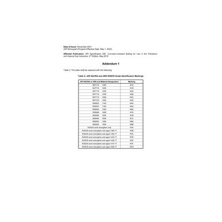 API Spec 20F Addendum 1