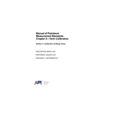 API MPMS Chapter 2.7 Addendum 1