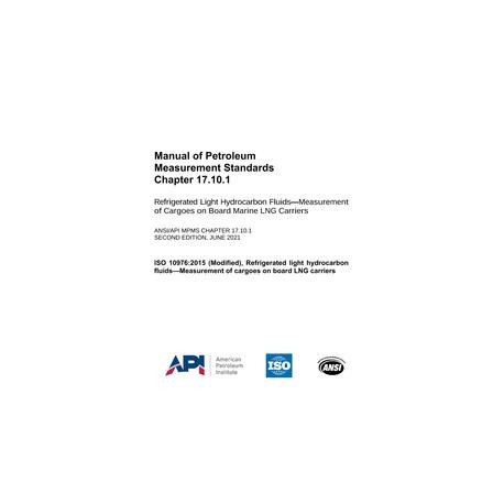 API MPMS Chapter 17.10.1