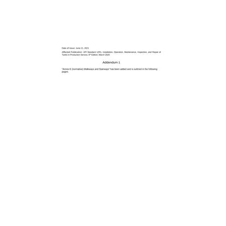 API Std 12R1 Addendum 1