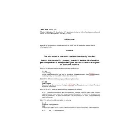 API Spec 16F Addendum 1