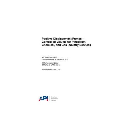 API Std 675 (R2021)