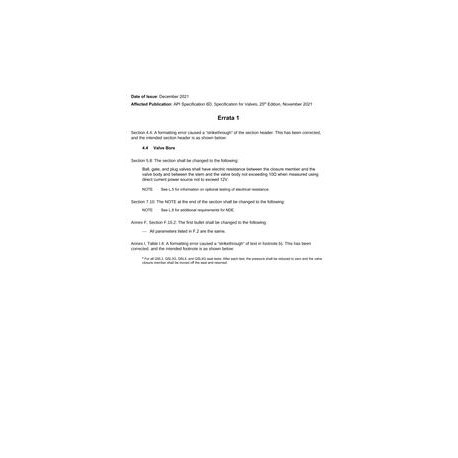 API Spec 6D Errata 1
