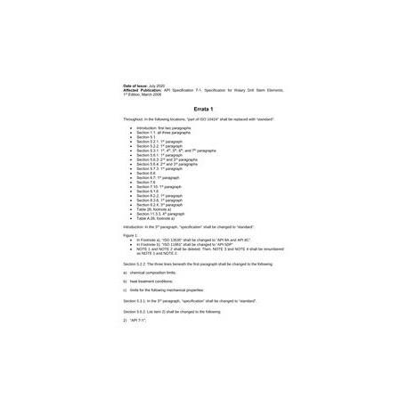 API Spec 7-1 (R2015) Errata 1