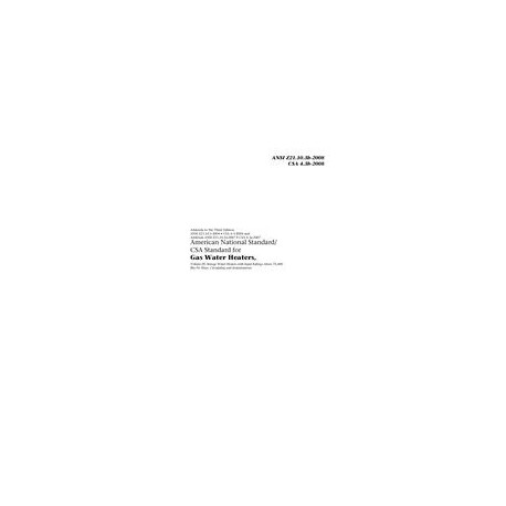 CSA ANSI Z21.10.3b-2008/CSA 4.3b-2008