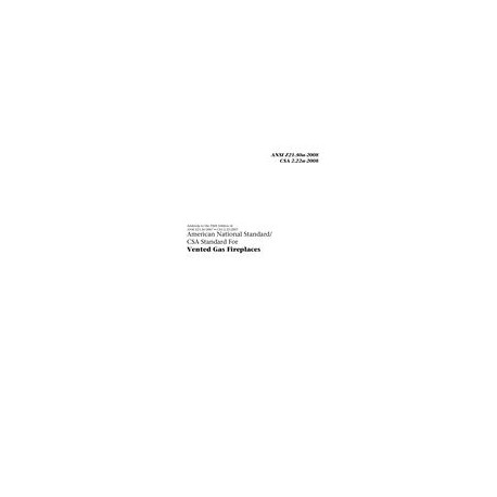 CSA ANSI Z21.50a-2008/CSA 2.22a-2008