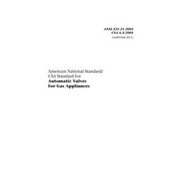 CSA ANSI Z21.21-2005/CSA 6.5-2005