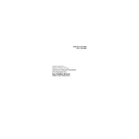 CSA ANSI Z21.5.1b-2005/CSA 7.1b-2005