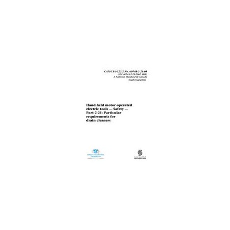 CSA C22.2 NO. 60745-2-21-05 (R2018)