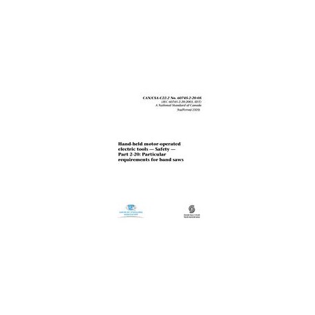 CSA C22.2 NO. 60745-2-20-05 (R2018)