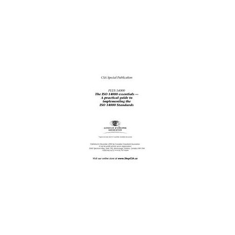 CSA PLUS 14000 (2nd ed. pub 2005)