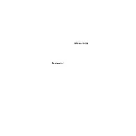 CSA C22.2 NO. 250.0-04