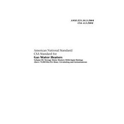 CSA ANSI Z21.10.3-2004/CSA 4.3-2004
