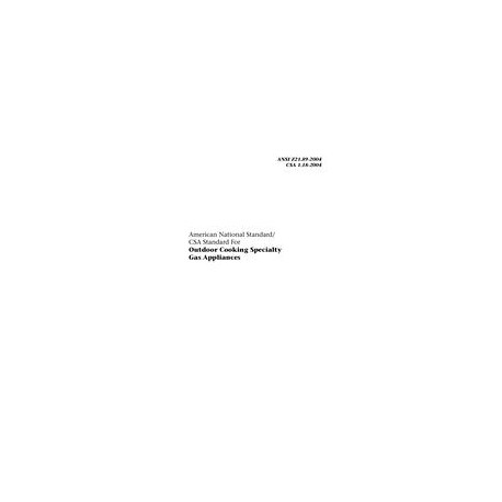 CSA ANSI Z21.89-2004/CSA 1.18-2004