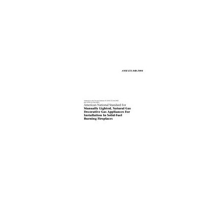 CSA ANSI Z21.84b-2004