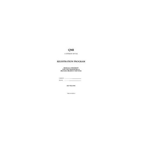 CSA CHECKLIST 9003-94 (R2001)