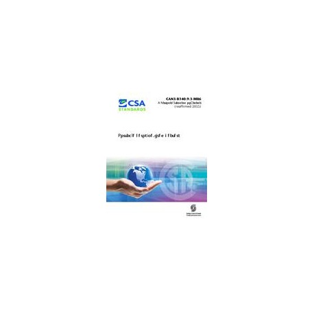 CSA B140.9.3-M86 (R2020)
