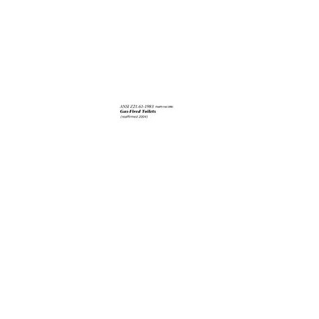 CSA ANSI Z21.61-1983 (R2013)