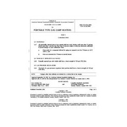 CSA ANSI Z21.63a-2001/CSA 11.3a-2001