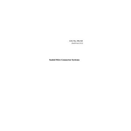 CSA C22.2 NO. 198.2-05 (R2015)