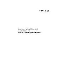 CSA ANSI Z21.88-2005/CSA 2.33-2005