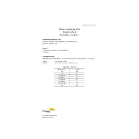 AS 4617:2018 Amd 1:2021