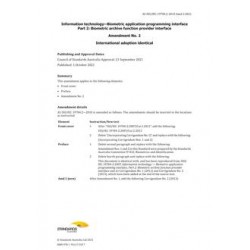 AS ISO/IEC 19784.2-2010 Amd 2:2021