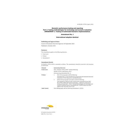 AS ISO/IEC 19795.2-2010 Amd 1:2021