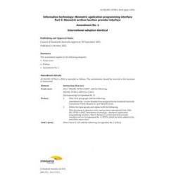 AS ISO/IEC 19784.2:2010 Amd 1:2021