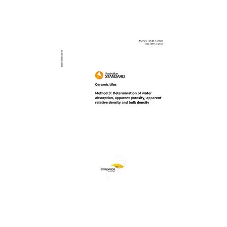 AS ISO 10545.3:2020