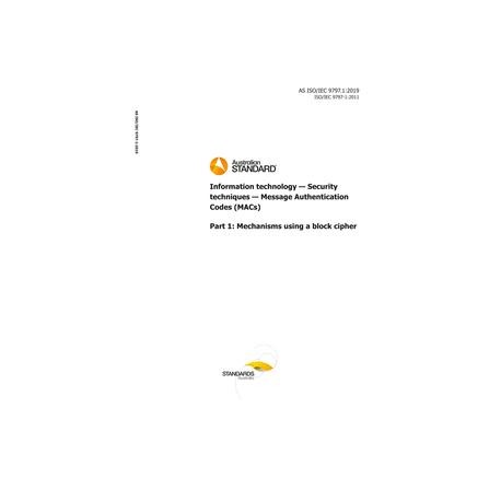 AS ISO/IEC 9797.1:2019