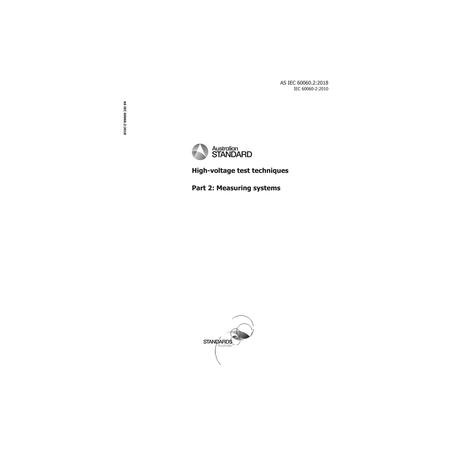 AS IEC 60060.2:2018