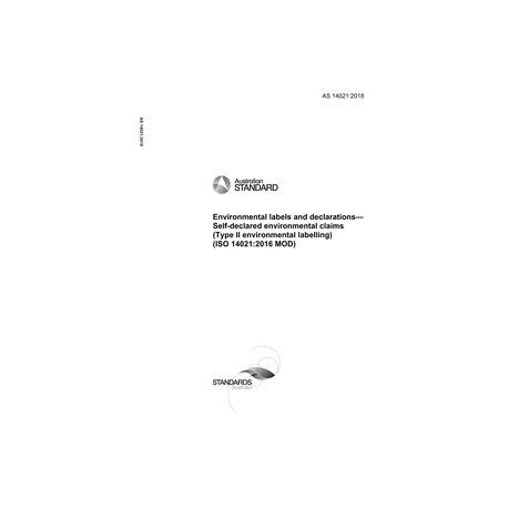 AS 14021:2018