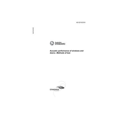 AS 5218:2018