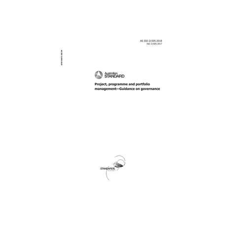 AS ISO 21505:2018