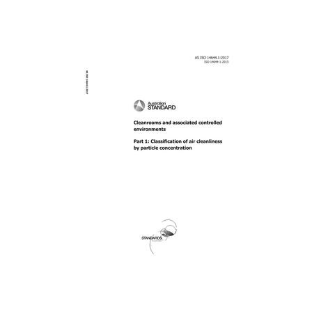 AS ISO 14644.1:2017
