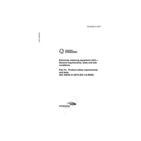 AS 62052.31:2017