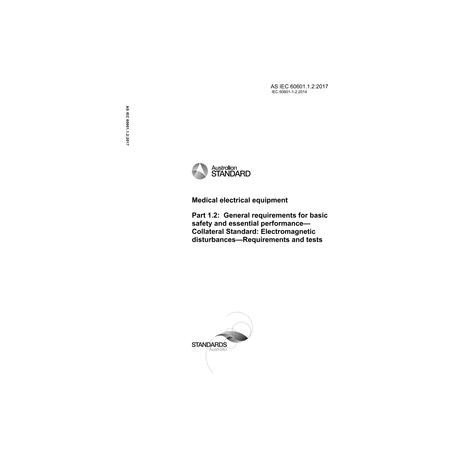 AS IEC 60601.1.2:2017
