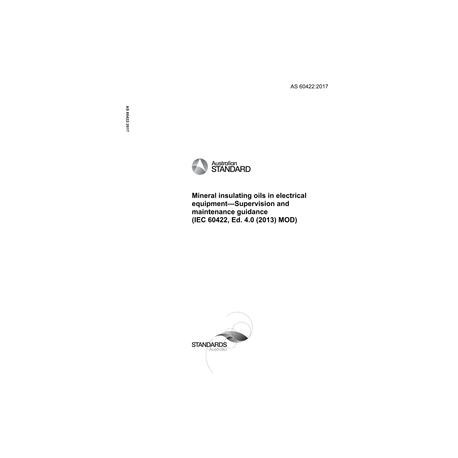 AS 60422:2017