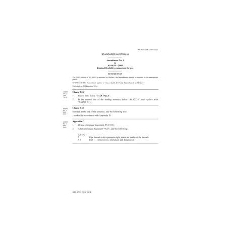 AS 4631-2005 Amd 1:2016                        [ Superseded ]