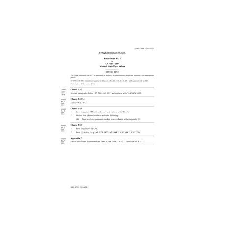 AS 4617-2004 Amd 2:2016                        [ Superseded ]