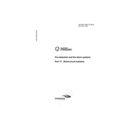 AS ISO 7240.17:2015