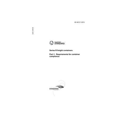 AS 4615.1:2015