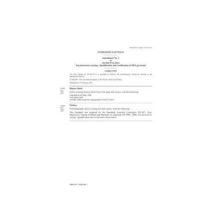 AS ISO 9712:2014 Amd 1:2015