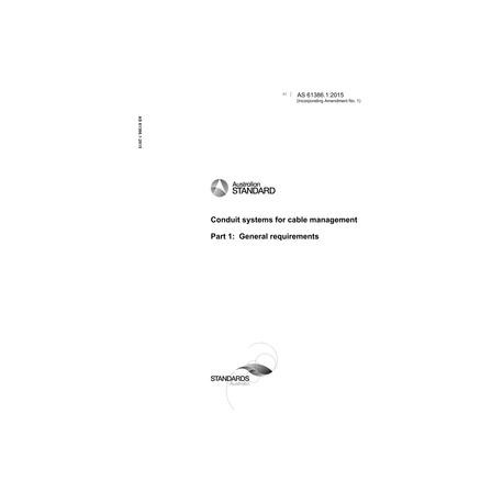 AS 61386.1:2015